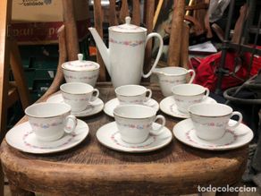 Antigüedades: JUEGO DE CAFÉ SANTA CLARA MAH VIGO
